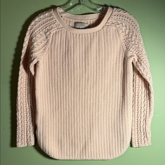 LOFT Sweaters - LOFT Women's Pink Textured Sweater